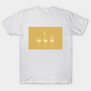 Men Dive Into Wineglasses T-Shirt